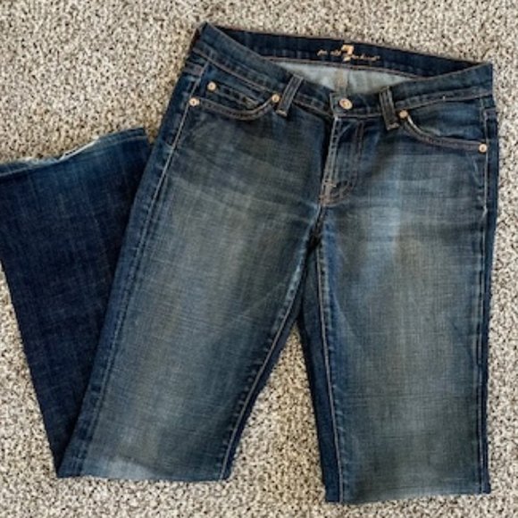 7 For All Mankind Bootcut Denim Jeans - Picture 1 of 5